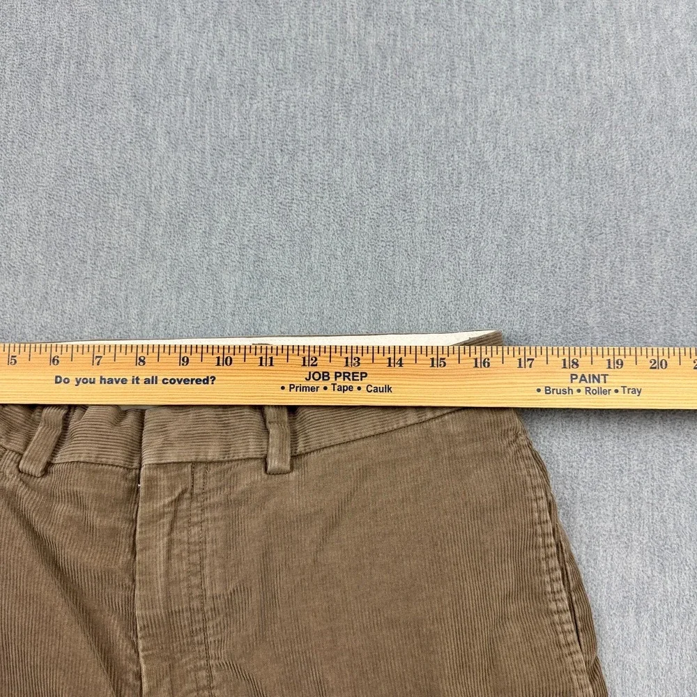 L.L. Bean‎ Corduroy Pants Mens 33x29 Brown Tan Comfort Waist Stretch Classic Fit